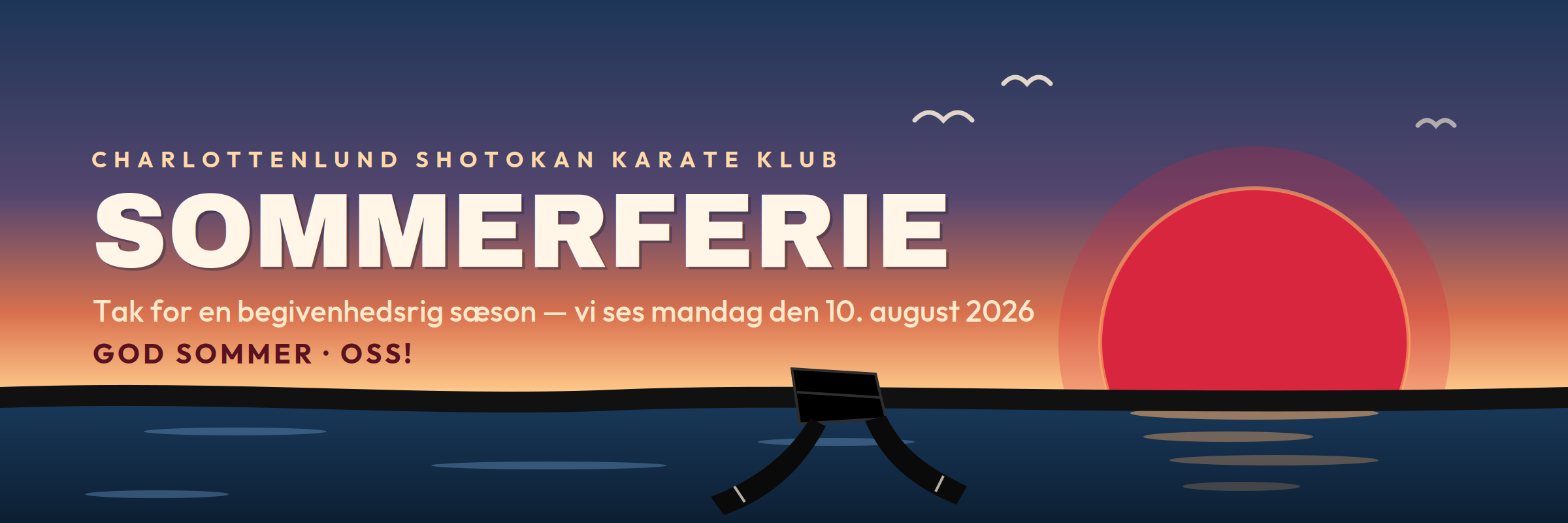 Sommerferie med start fra UGE 27 til og med UGE 32